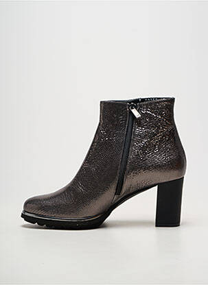 Bottines/boots matière lisse talon de 7 à 9cm noir Ô TALONS GRANVILLE femme
