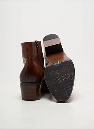 Bottines/boots matière lisse talon de 4 à 6cm marron PERTINI femme