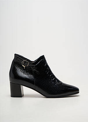 Bottines/boots matière lisse talon de 4 à 6cm noir MARETTO femme