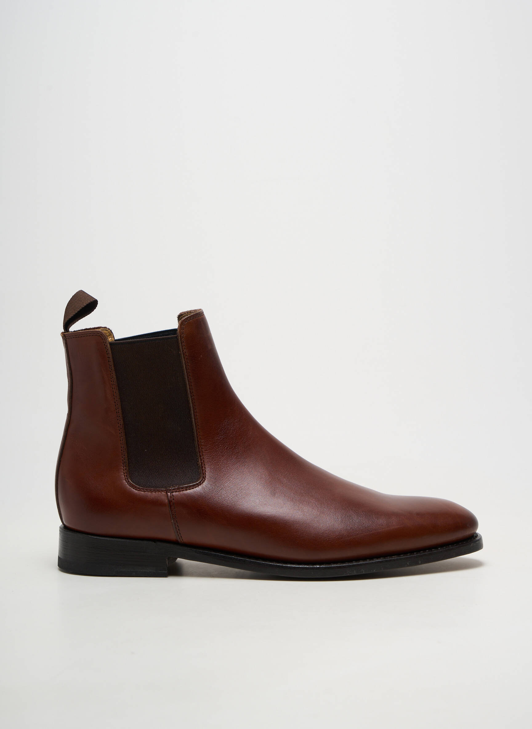 Bottines/boots matière lisse talon bas marron PENHA homme