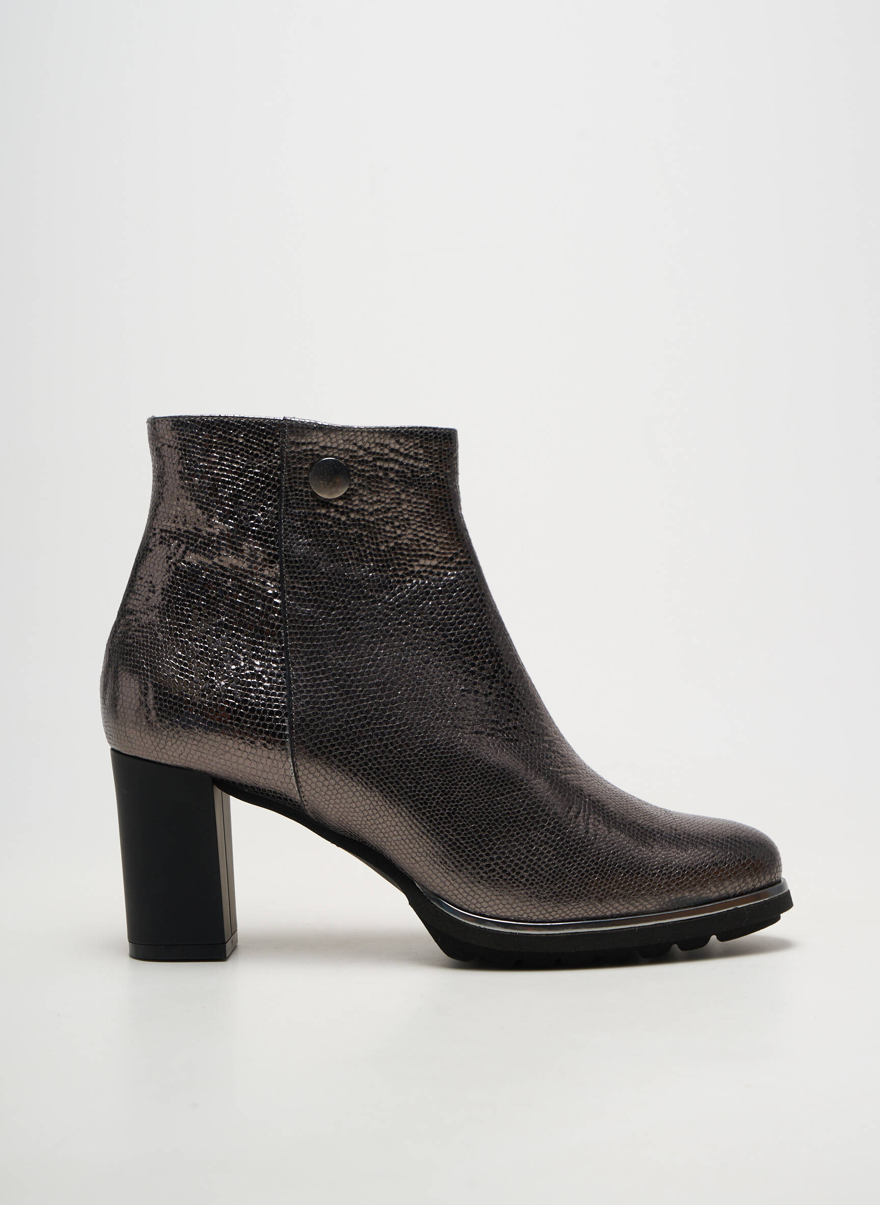 Bottines/boots matière lisse talon de 7 à 9cm noir Ô TALONS GRANVILLE femme
