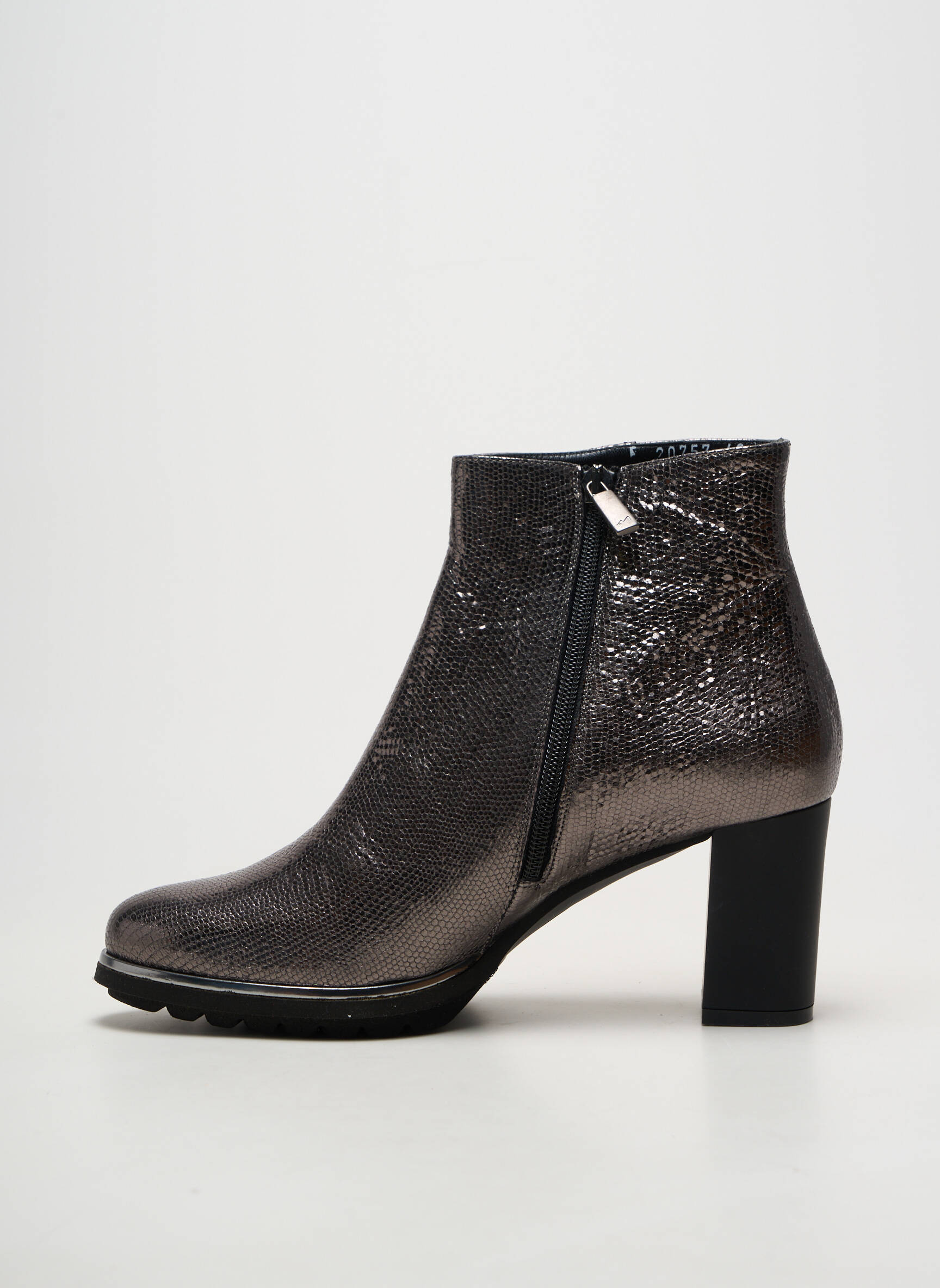 Bottines/boots matière lisse talon de 7 à 9cm noir Ô TALONS GRANVILLE femme