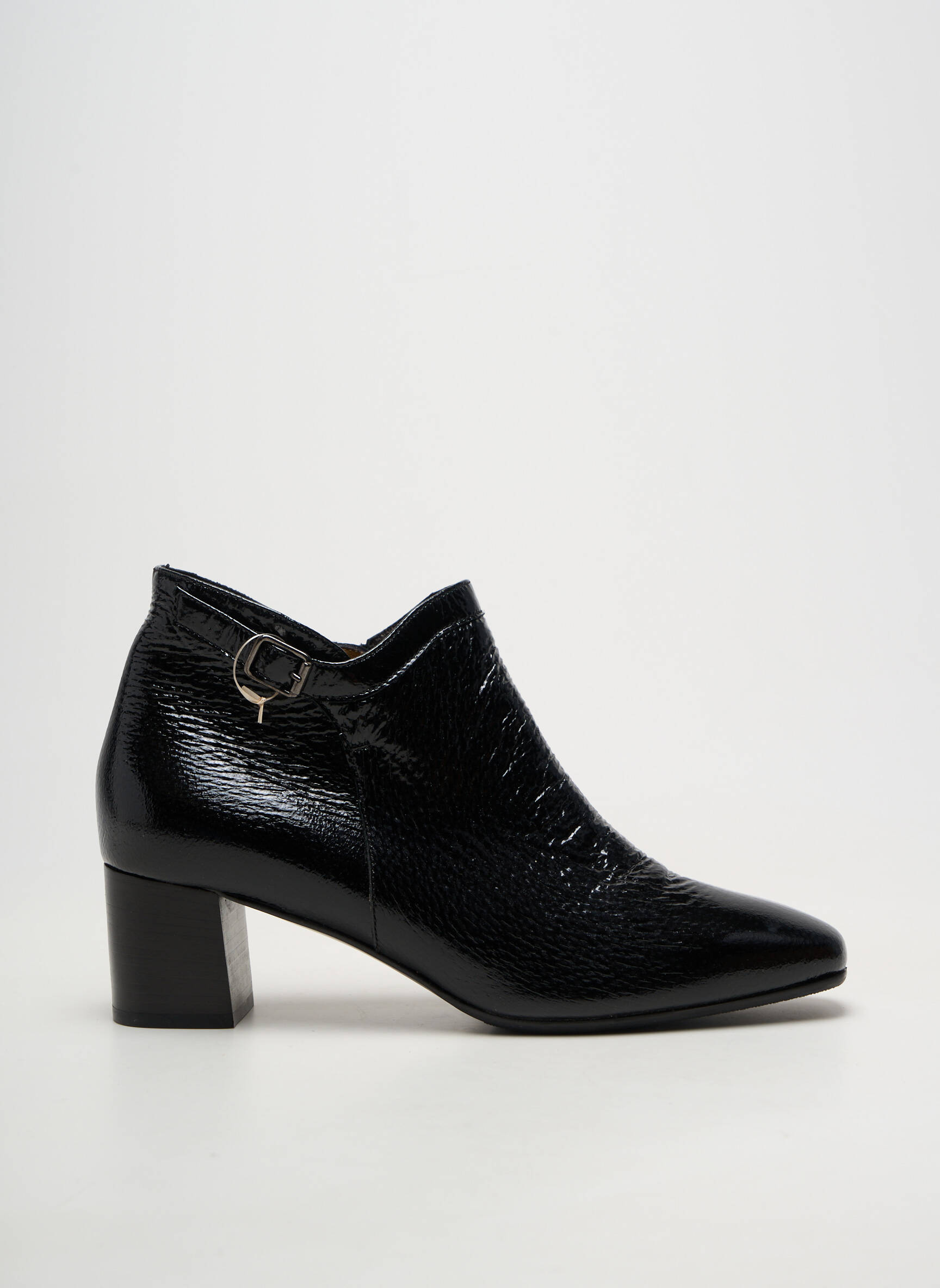 Bottines/boots matière lisse talon de 4 à 6cm noir MARETTO femme