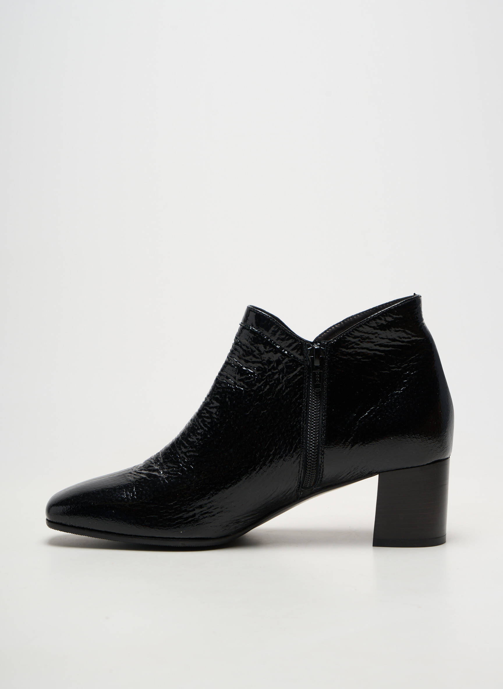 Bottines/boots matière lisse talon de 4 à 6cm noir MARETTO femme