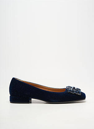 Ballerines talon bas talon plat jusqu'à 3cm bleu CHANTAL femme