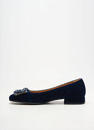 Ballerines talon bas talon plat jusqu'à 3cm bleu CHANTAL femme