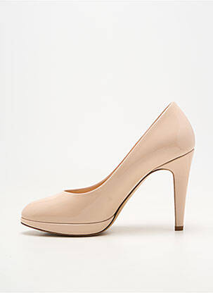 Escarpins matière lisse talon de 7 à 9cm rose Ô TALONS GRANVILLE femme