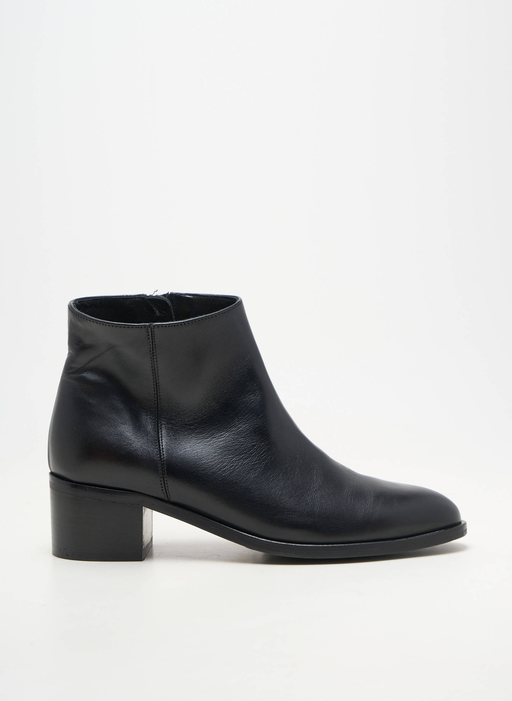 Bottines/boots matière lisse talon de 4 à 6cm noir PERTINI femme