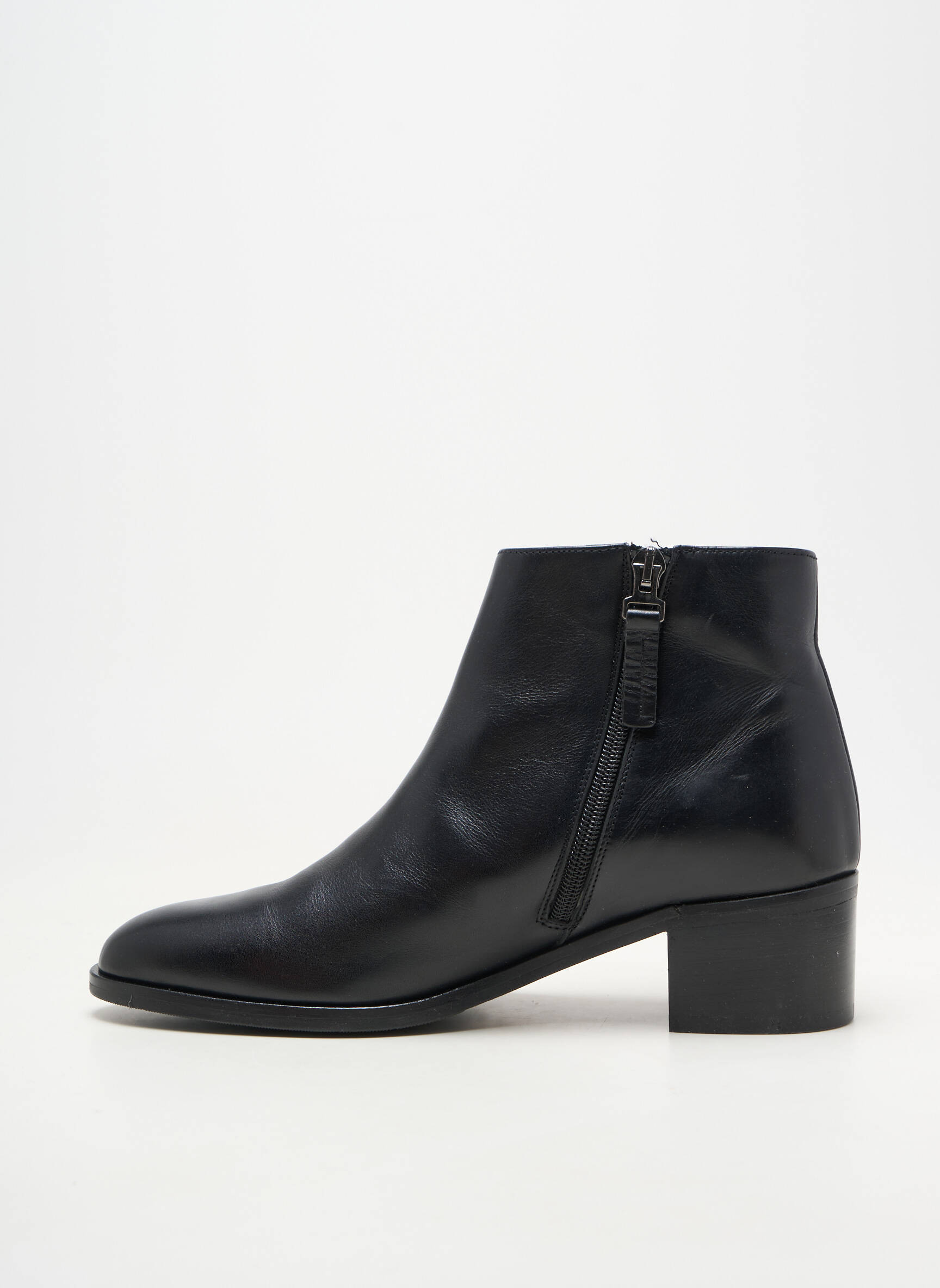 Bottines/boots matière lisse talon de 4 à 6cm noir PERTINI femme