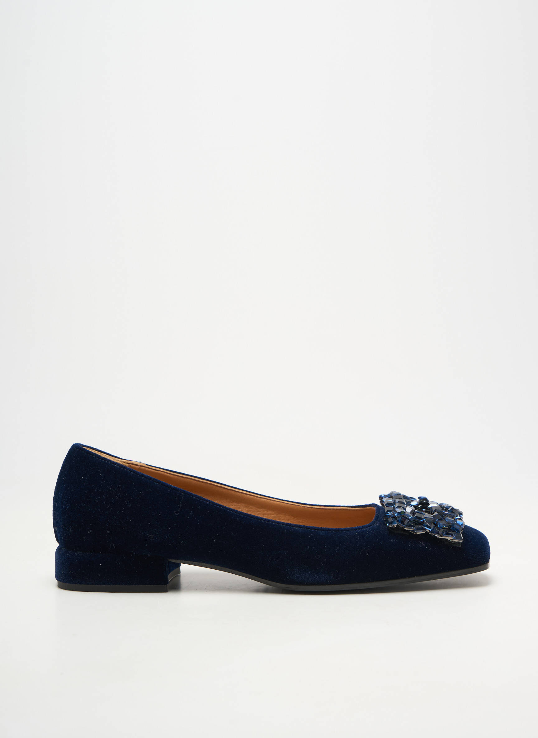Ballerines talon bas talon plat jusqu'à 3cm bleu CHANTAL femme
