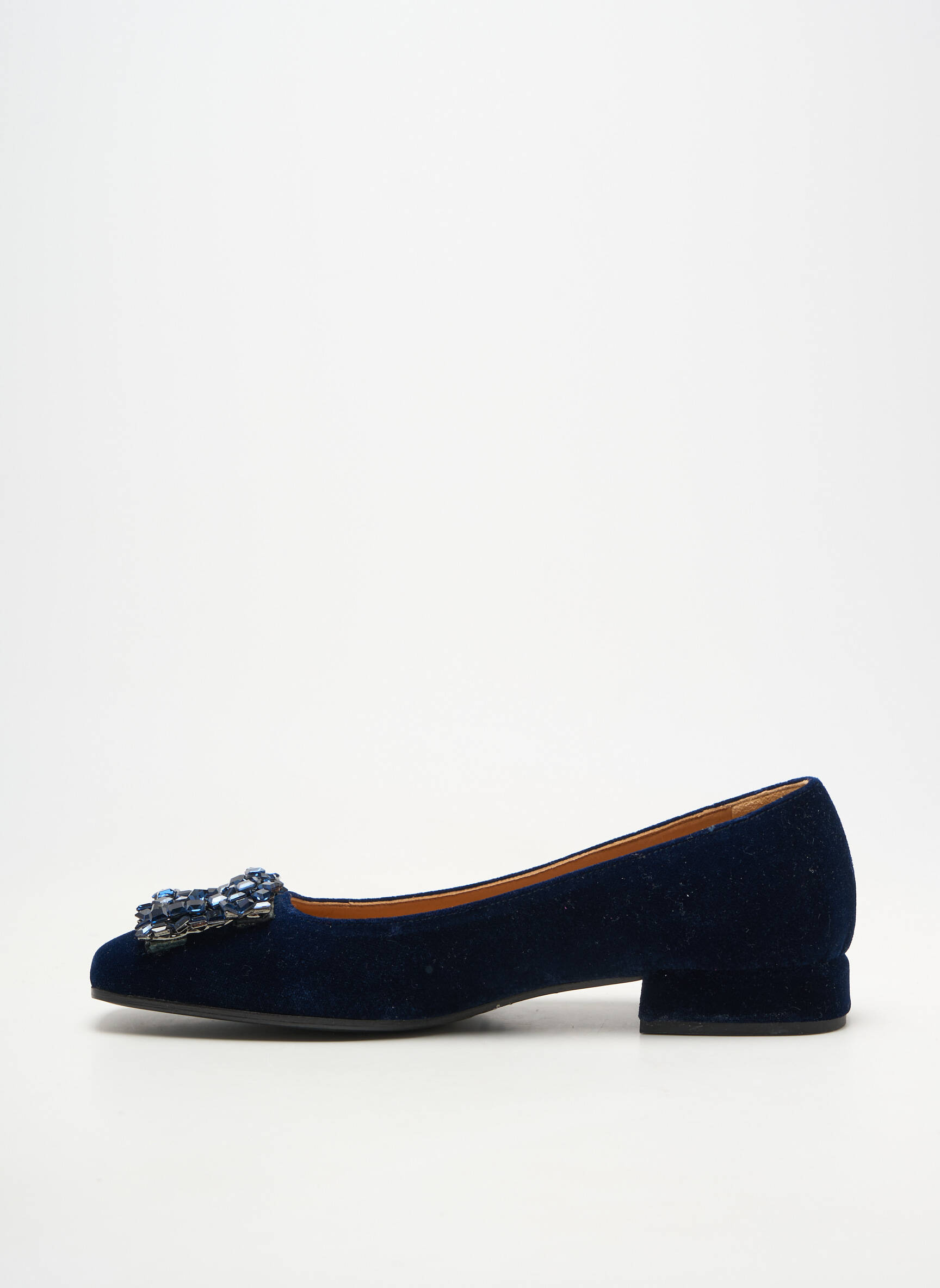 Ballerines talon bas talon plat jusqu'à 3cm bleu CHANTAL femme