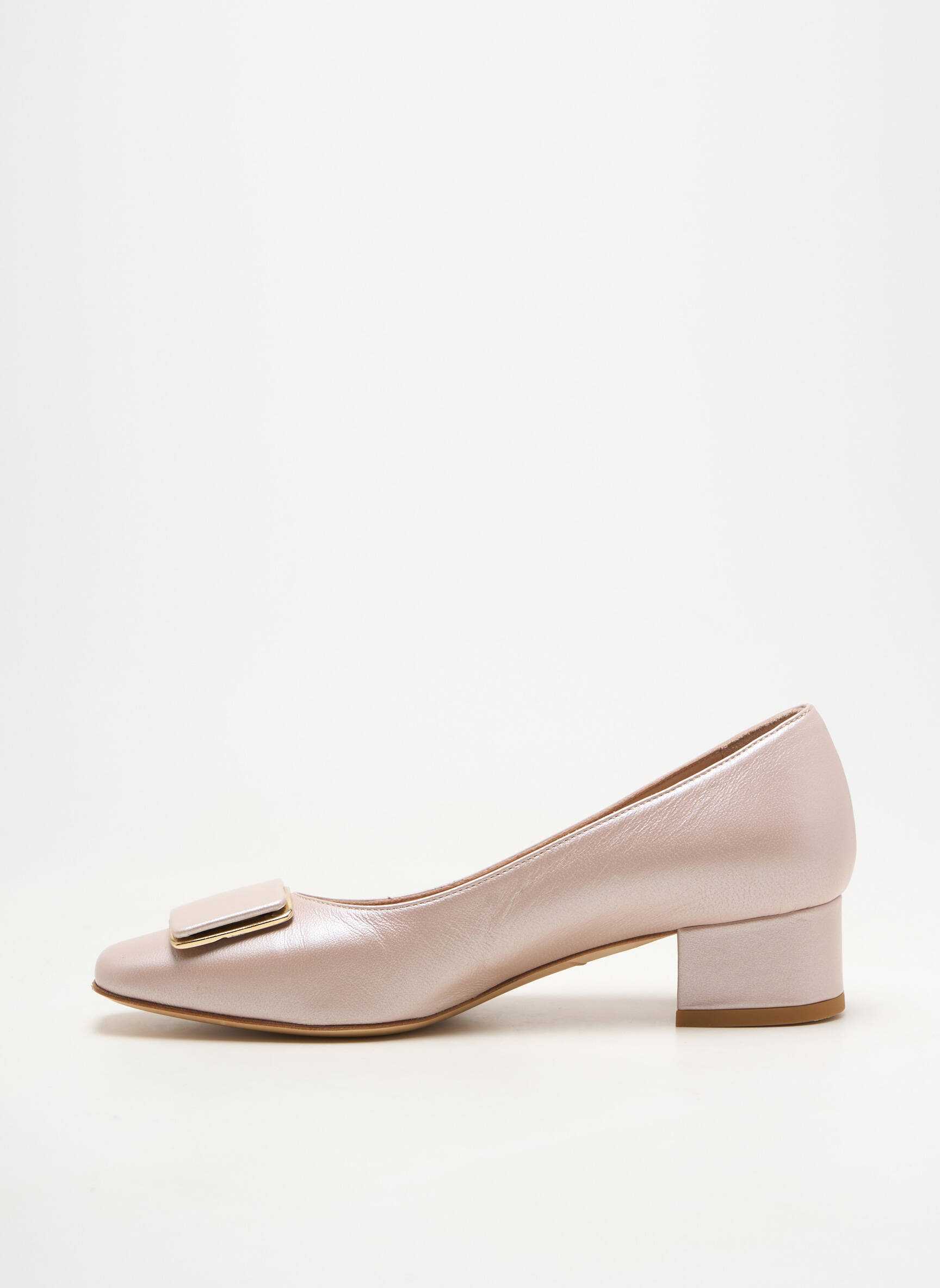 Ballerines carré talon de 4 à 6cm beige MUSELLA femme
