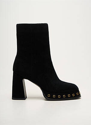 Bottes bout rond talon de 7 à 9cm noir NOA HARMON femme