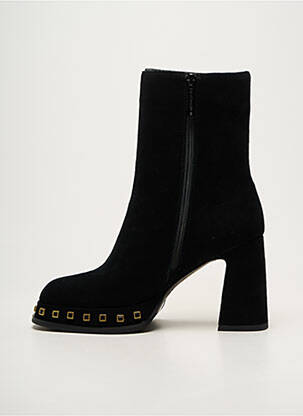Bottes bout rond talon de 7 à 9cm noir NOA HARMON femme