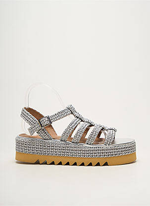 Sandales/nu pieds fermeture boucle(s) talon de 4 à 6cm argent FIORINA femme