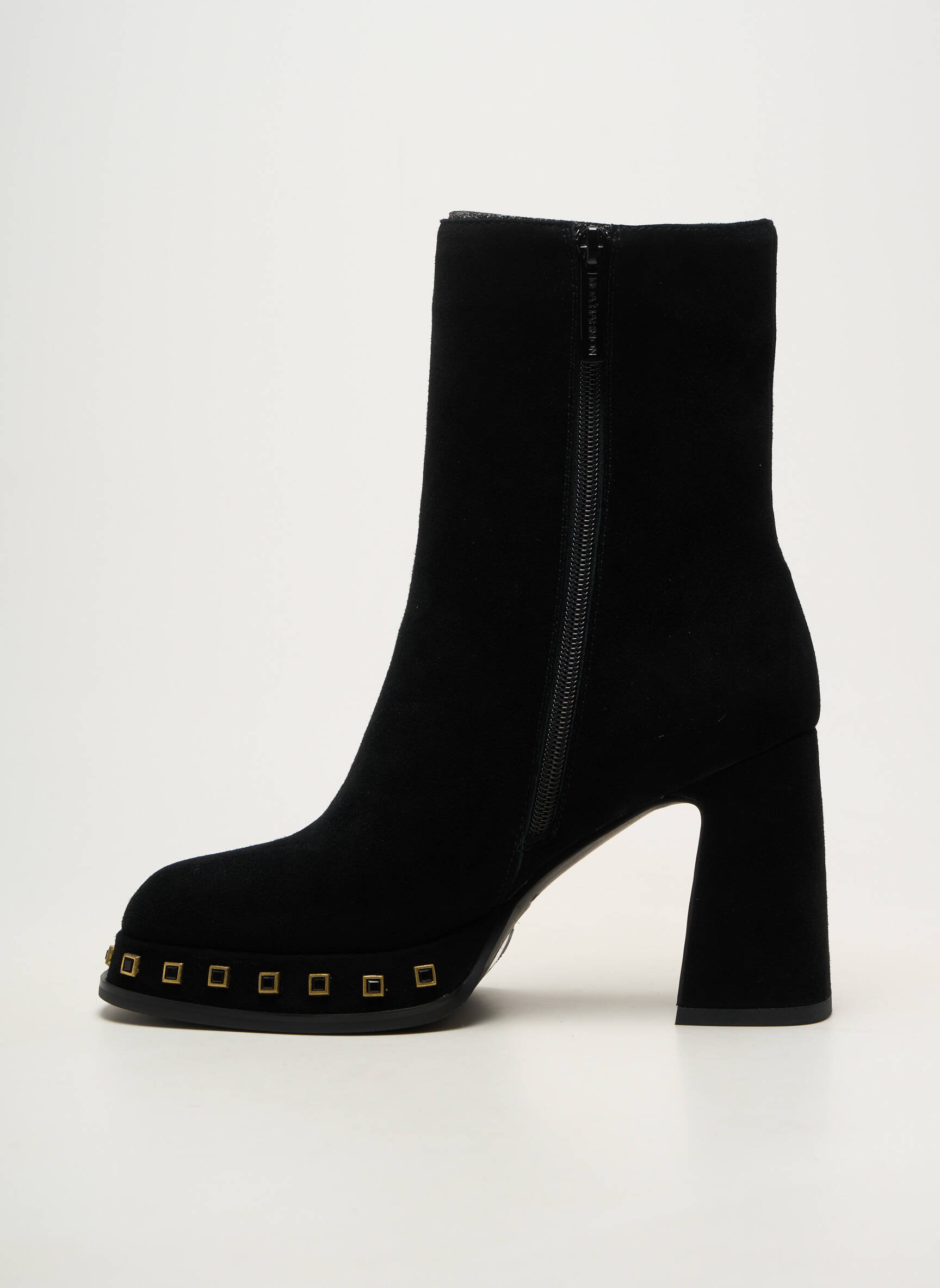 Bottes bout rond talon de 7 à 9cm noir NOA HARMON femme
