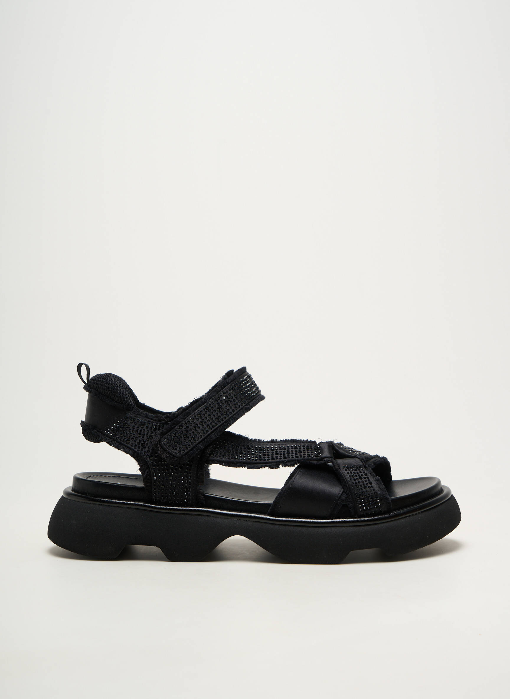 Sandales/nu pieds bout ouvert talon de 4 à 6cm noir JEANNOT femme