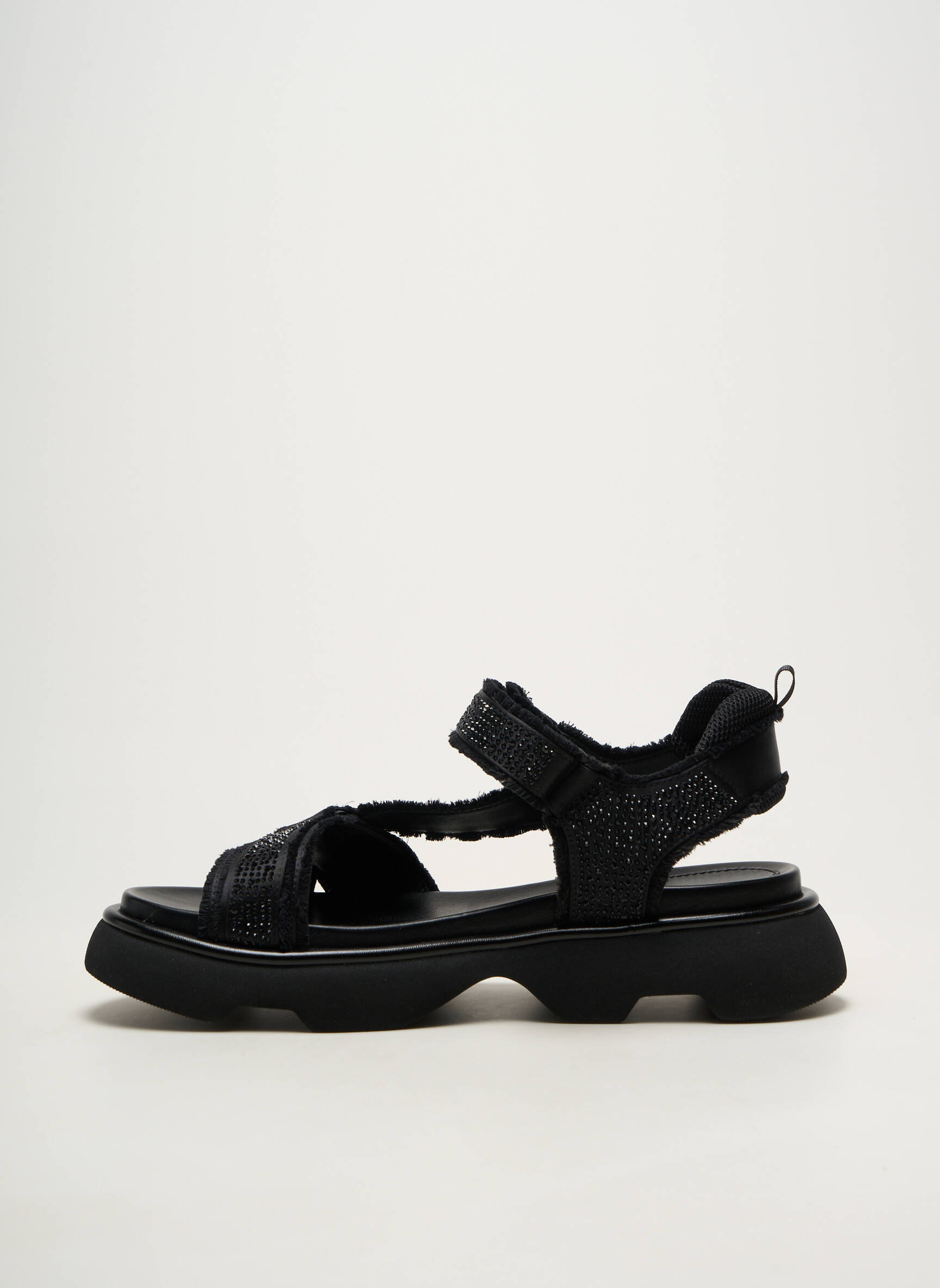 Sandales/nu pieds bout ouvert talon de 4 à 6cm noir JEANNOT femme
