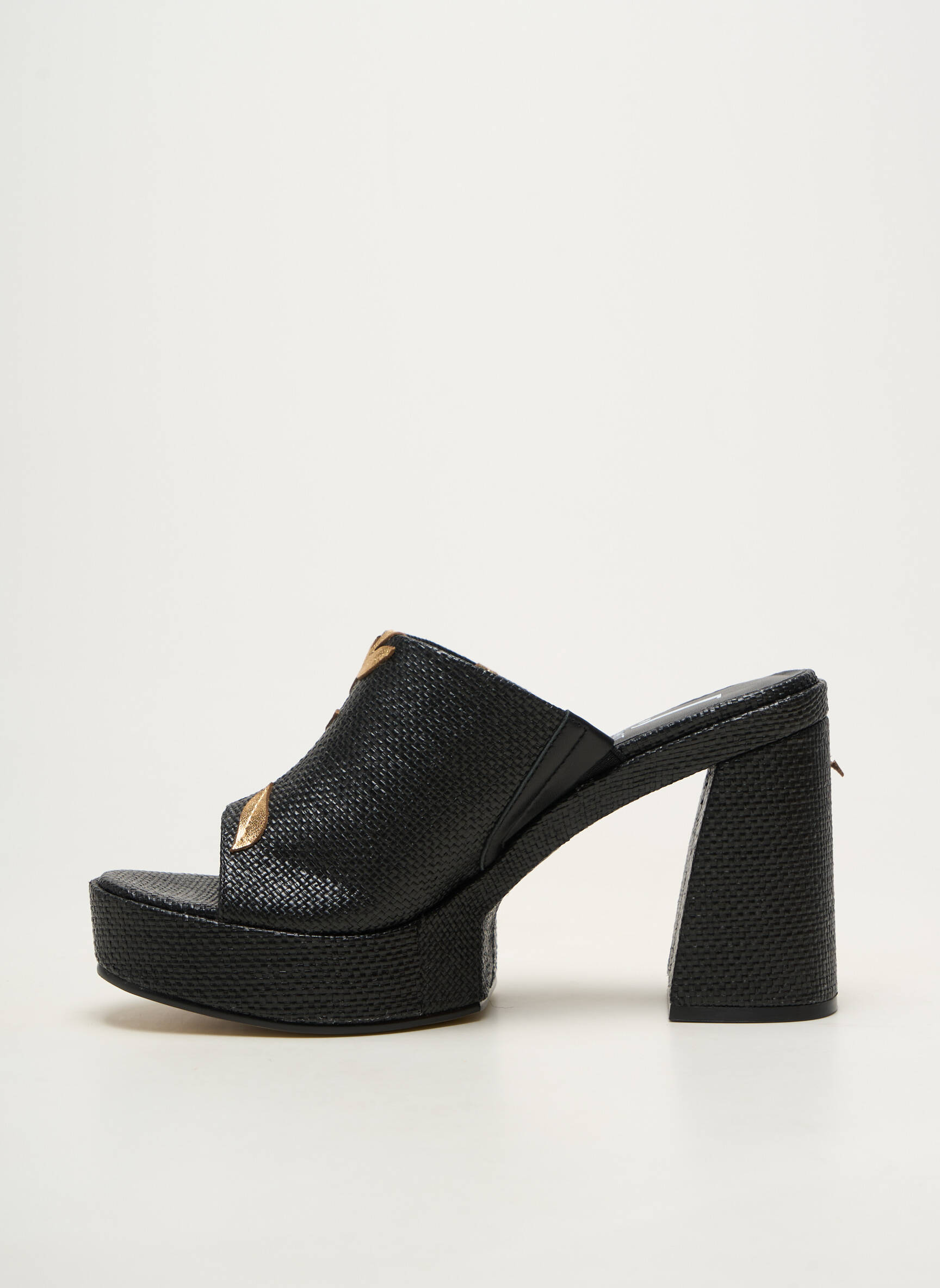 Sandales/nu pieds matière lisse talon haut de 10cm et plus noir JEANNOT femme
