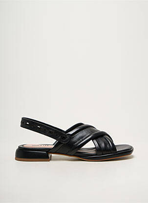 Sandales/nu pieds matière lisse talon plat jusqu'à 3cm noir VIVIEN LEE femme