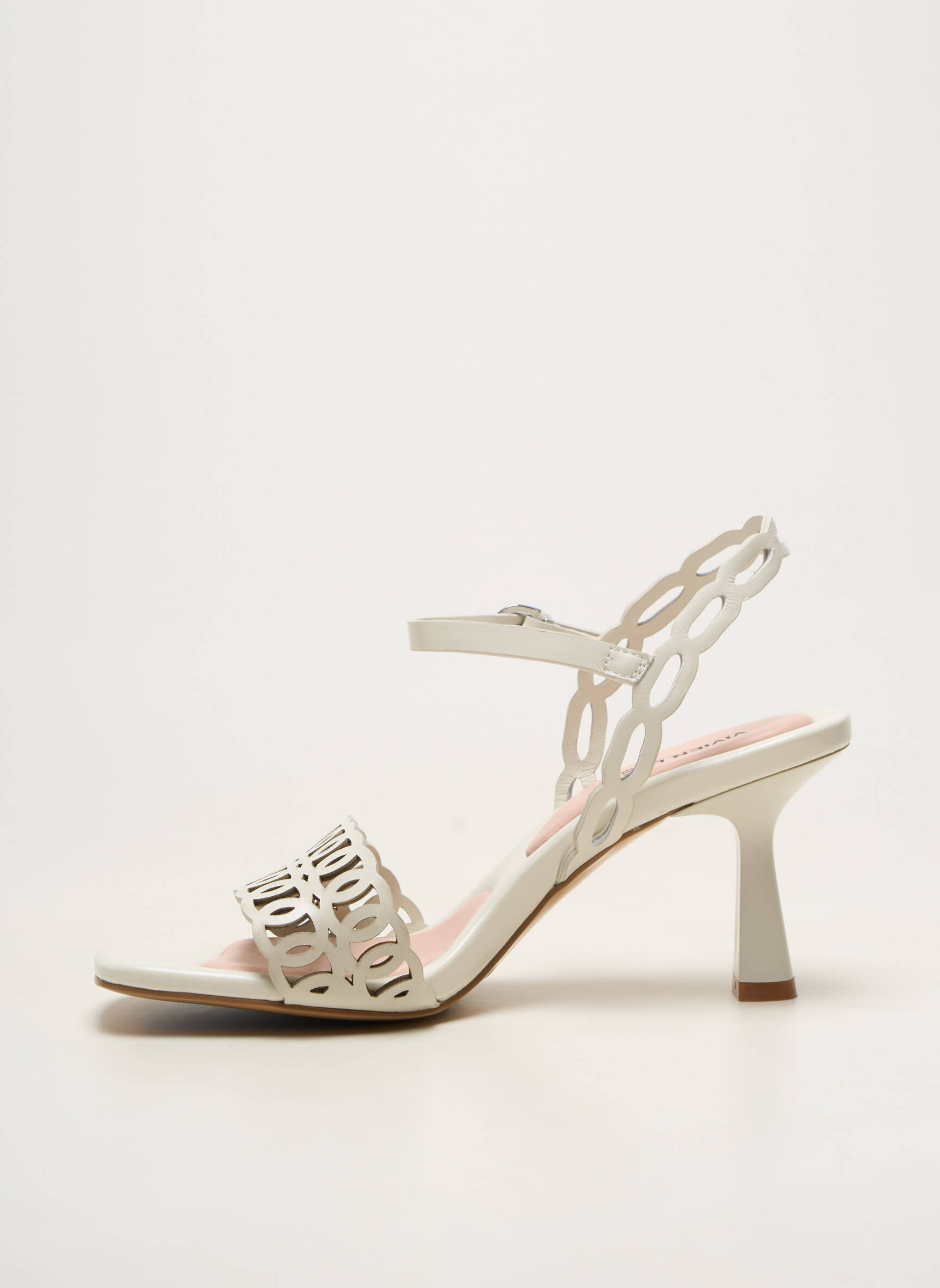 Sandales/nu pieds talon aiguille talon de 7 à 9cm blanc VIVIEN LEE femme