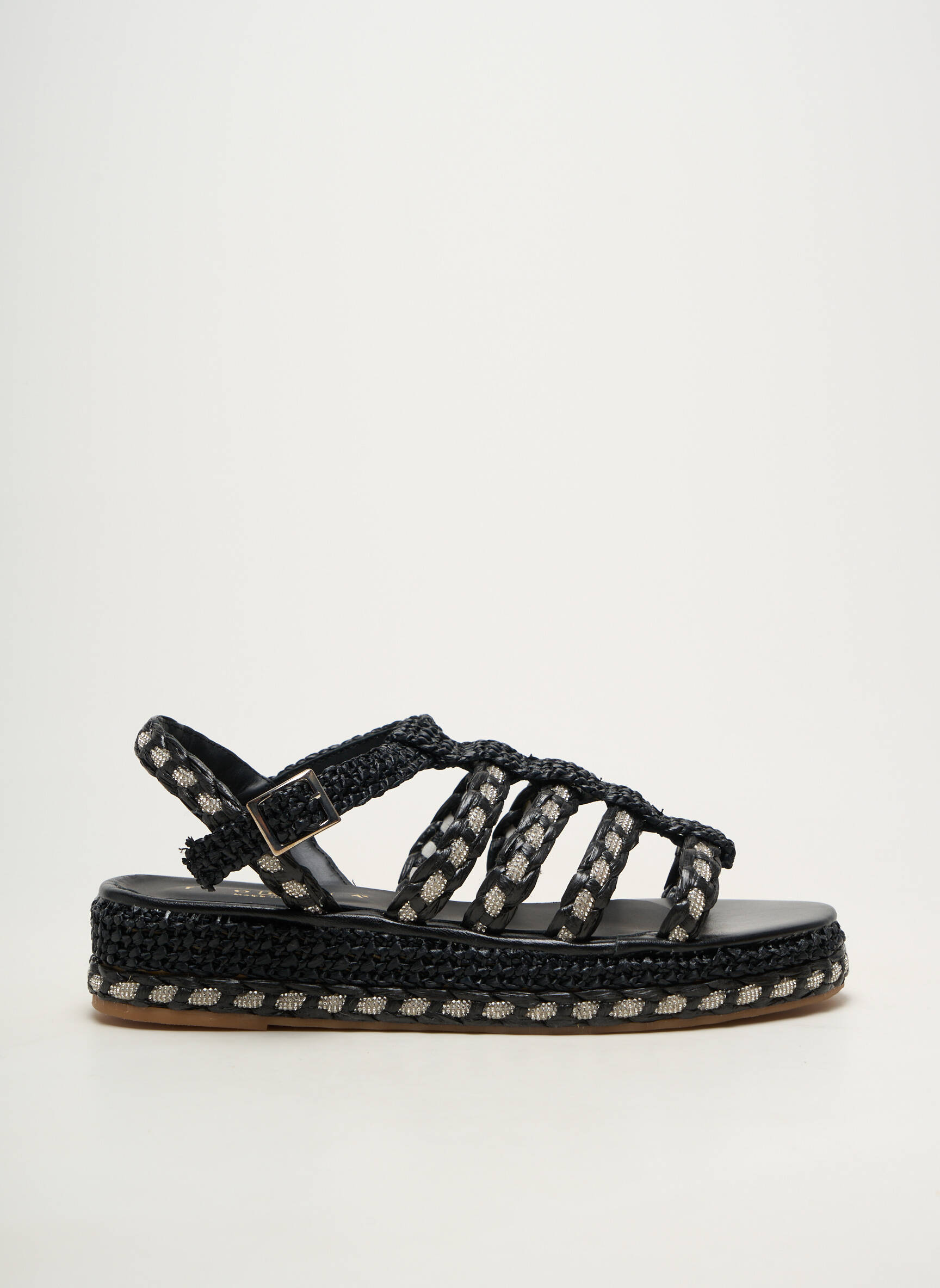 Sandales/nu pieds fermeture boucle(s) talon de 4 à 6cm noir FIORINA femme