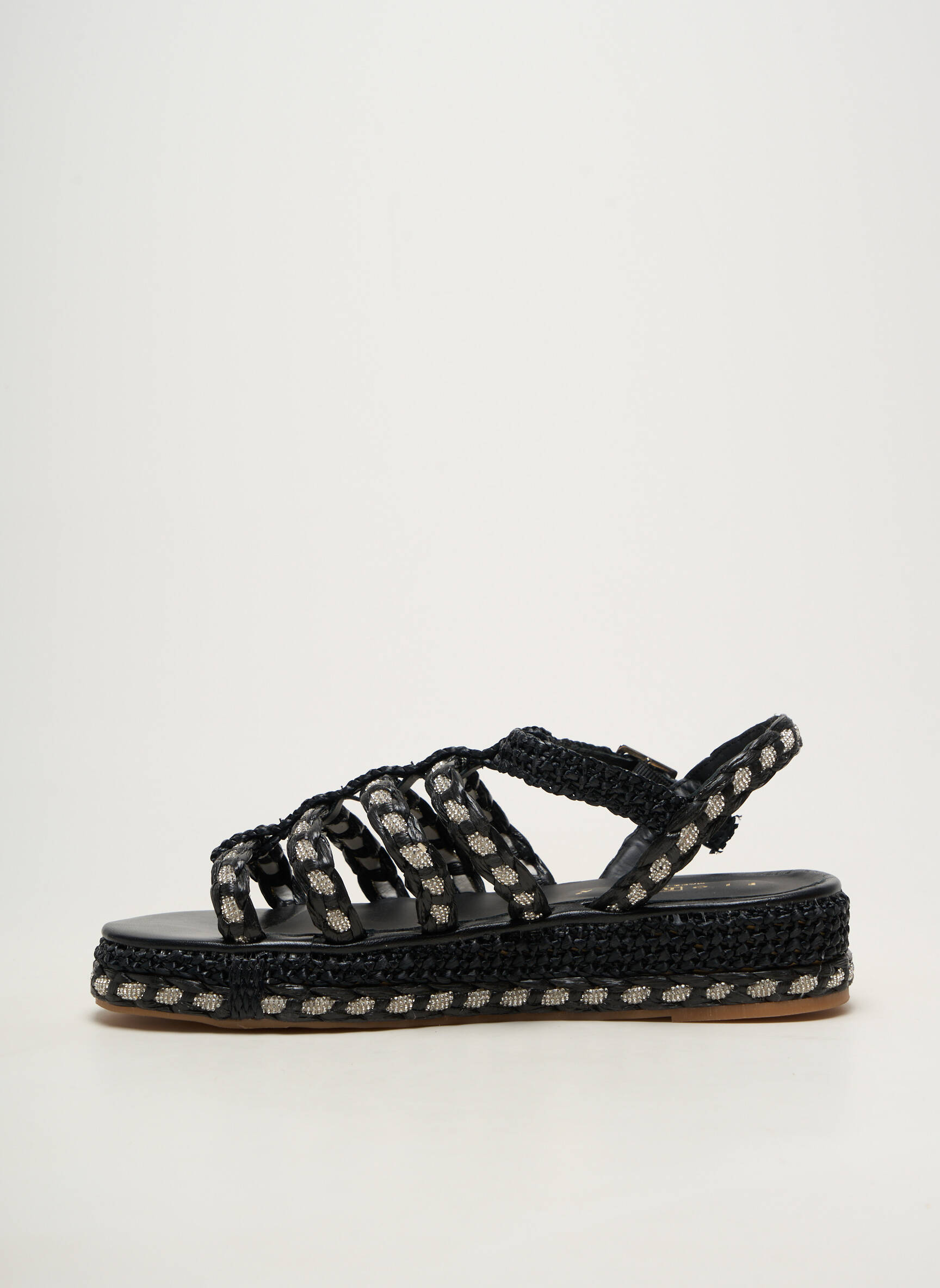 Sandales/nu pieds fermeture boucle(s) talon de 4 à 6cm noir FIORINA femme