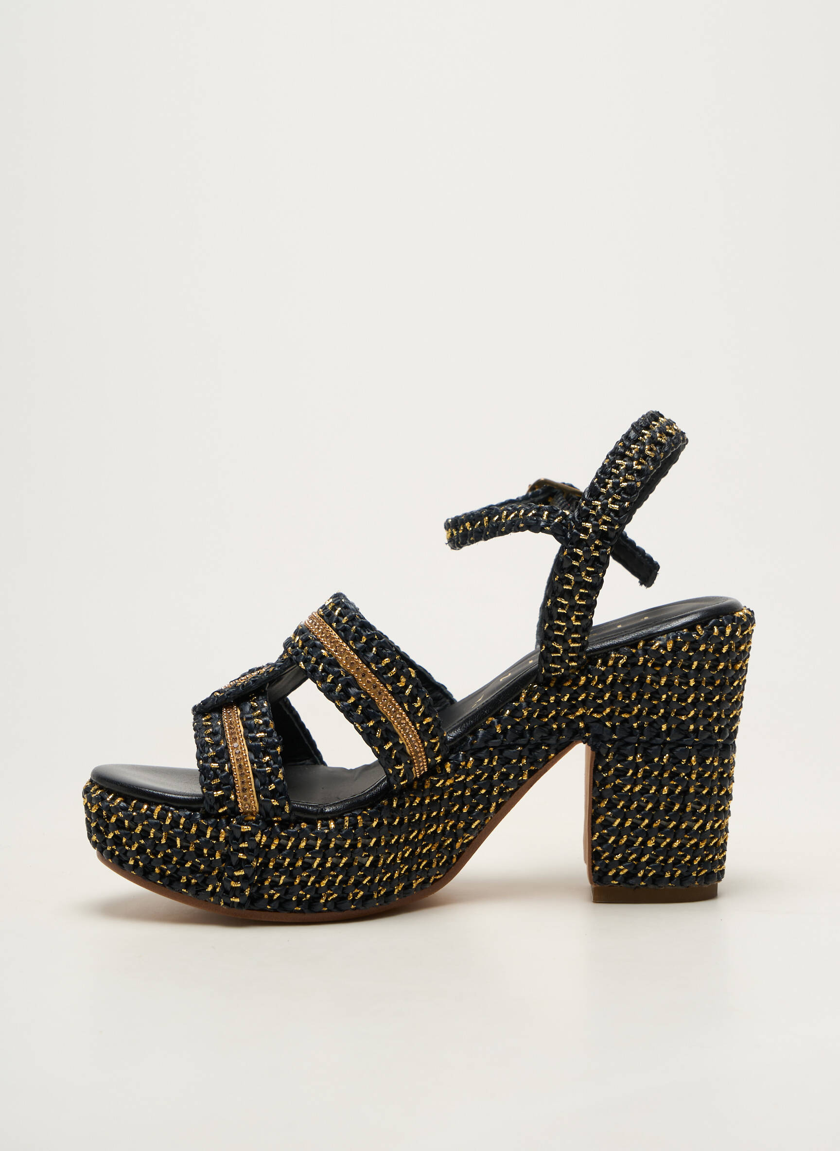 Sandales/nu pieds fermeture boucle(s) talon de 7 à 9cm noir FIORINA femme