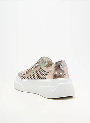 Baskets plateforme talon de 4 à 6cm beige FRU.IT femme