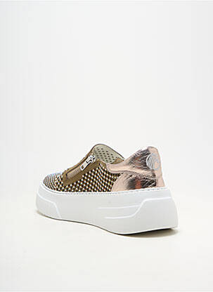 Baskets plateforme talon de 4 à 6cm vert FRU.IT femme