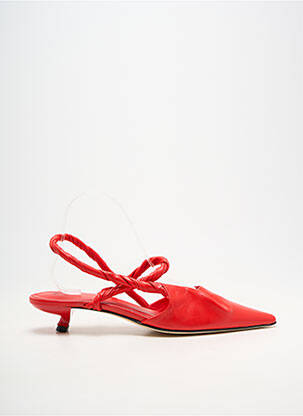Sandales/nu pieds talon aiguille talon de 4 à 6cm rouge JVAM femme