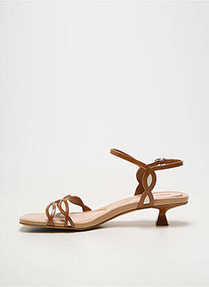 Sandales/nu pieds talon aiguille talon de 4 à 6cm marron VIVIEN LEE femme
