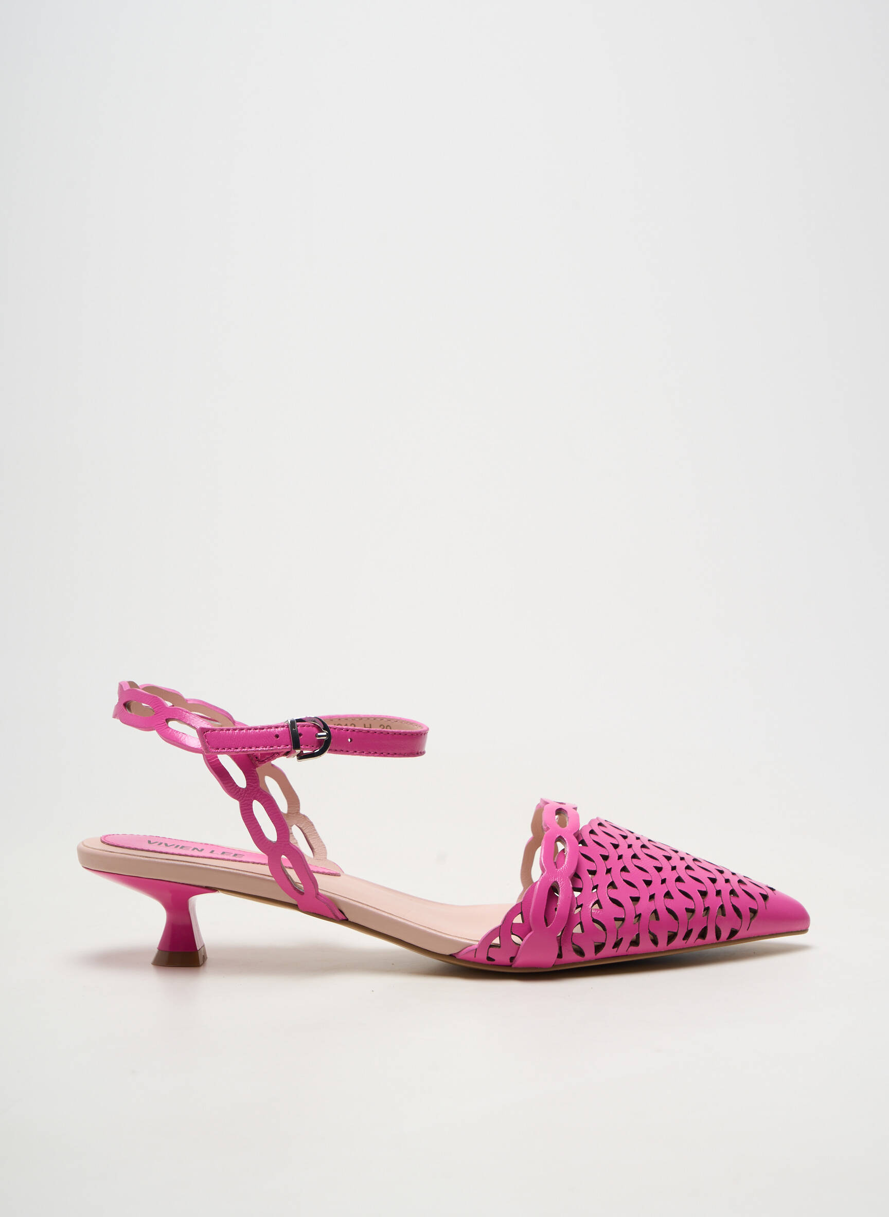 Sandales/nu pieds talon aiguille talon de 4 à 6cm rose VIVIEN LEE femme