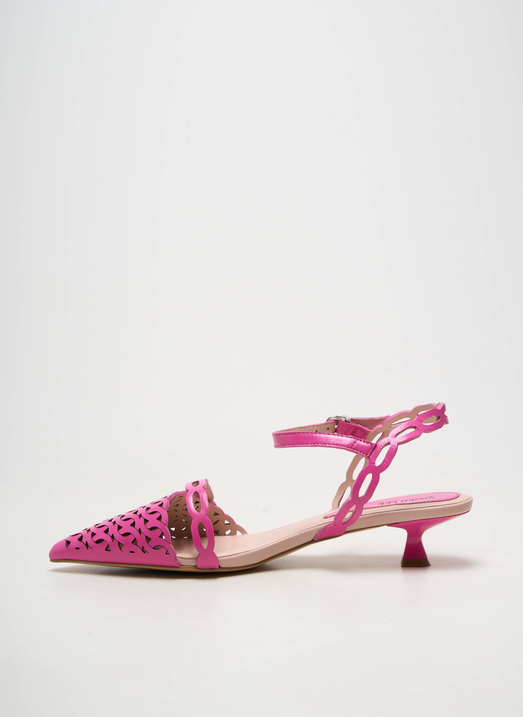 Sandales/nu pieds talon aiguille talon de 4 à 6cm rose VIVIEN LEE femme