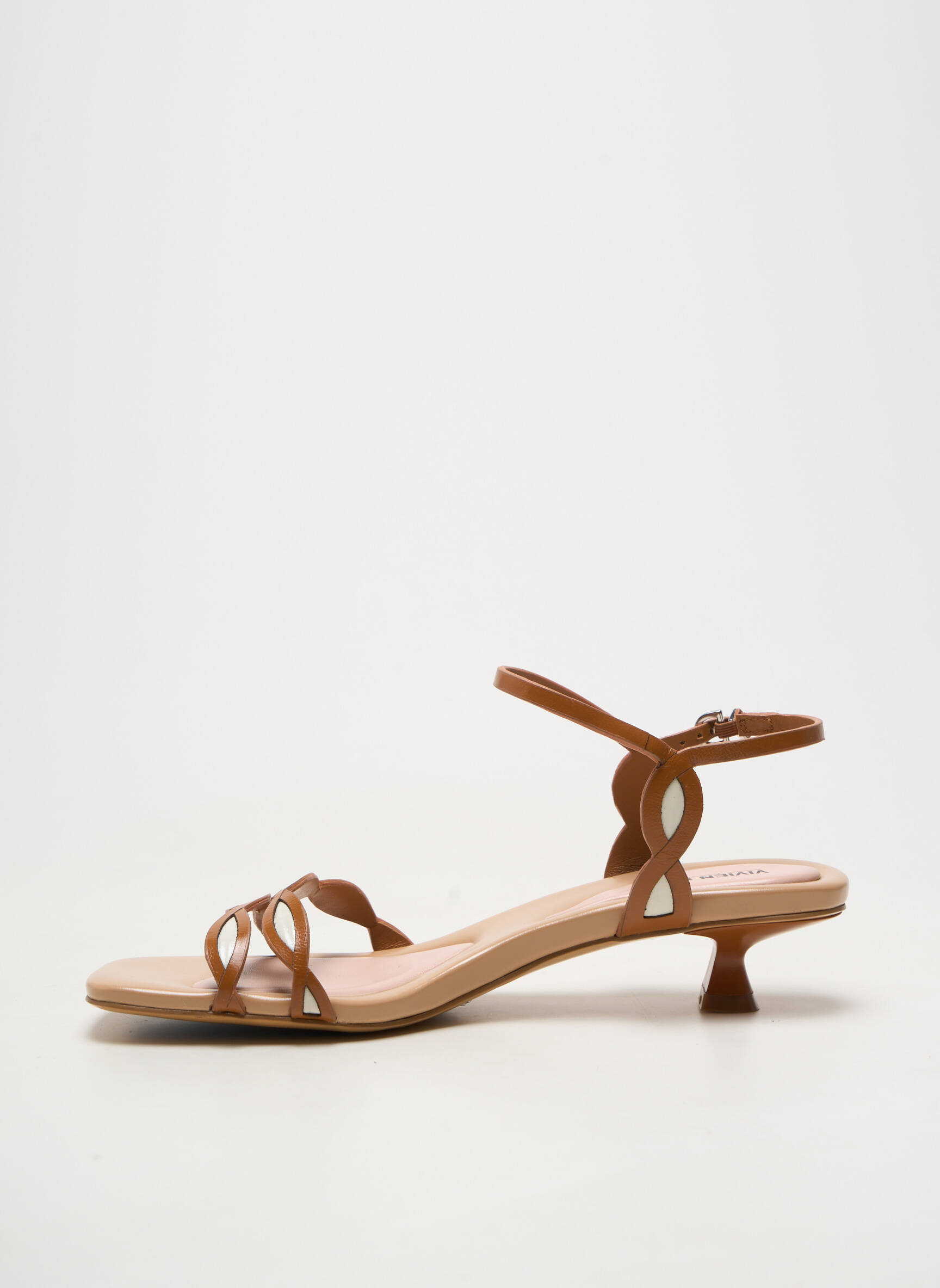 Sandales/nu pieds talon aiguille talon de 4 à 6cm marron VIVIEN LEE femme