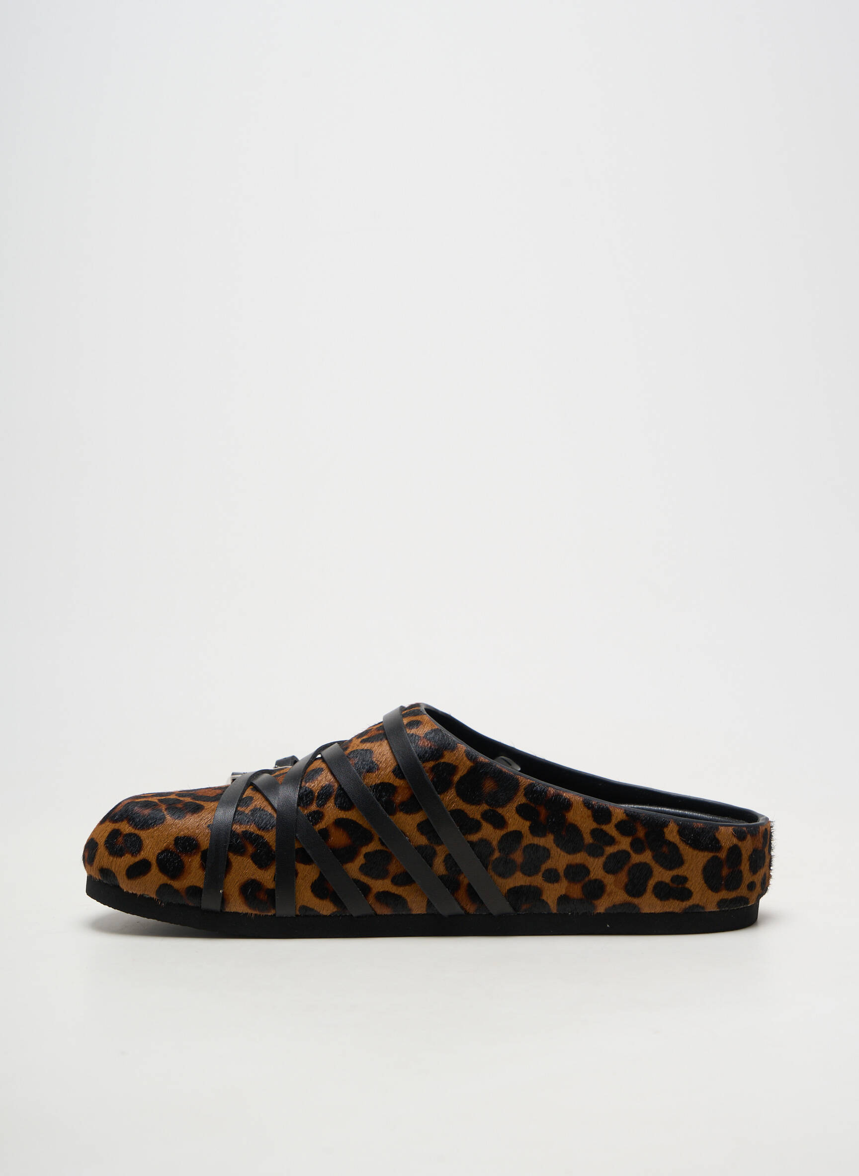 Mules/sabots matière lisse talon plat jusqu'à 3cm marron MI/MAI femme
