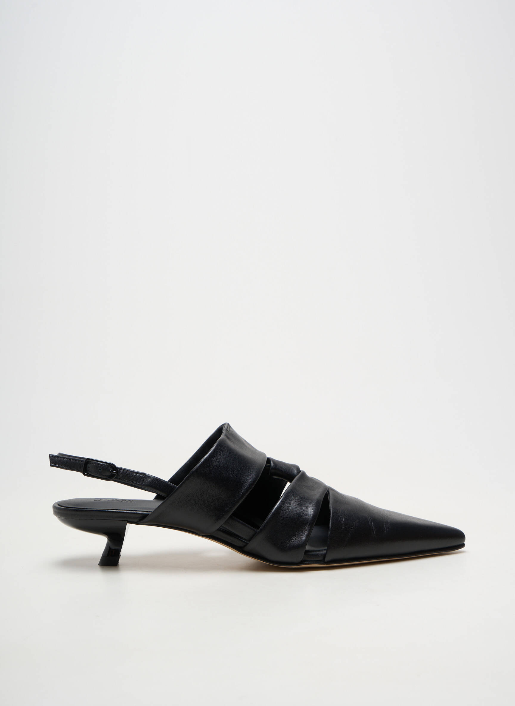 Sandales/nu pieds talon aiguille talon plat jusqu'à 3cm noir JVAM femme