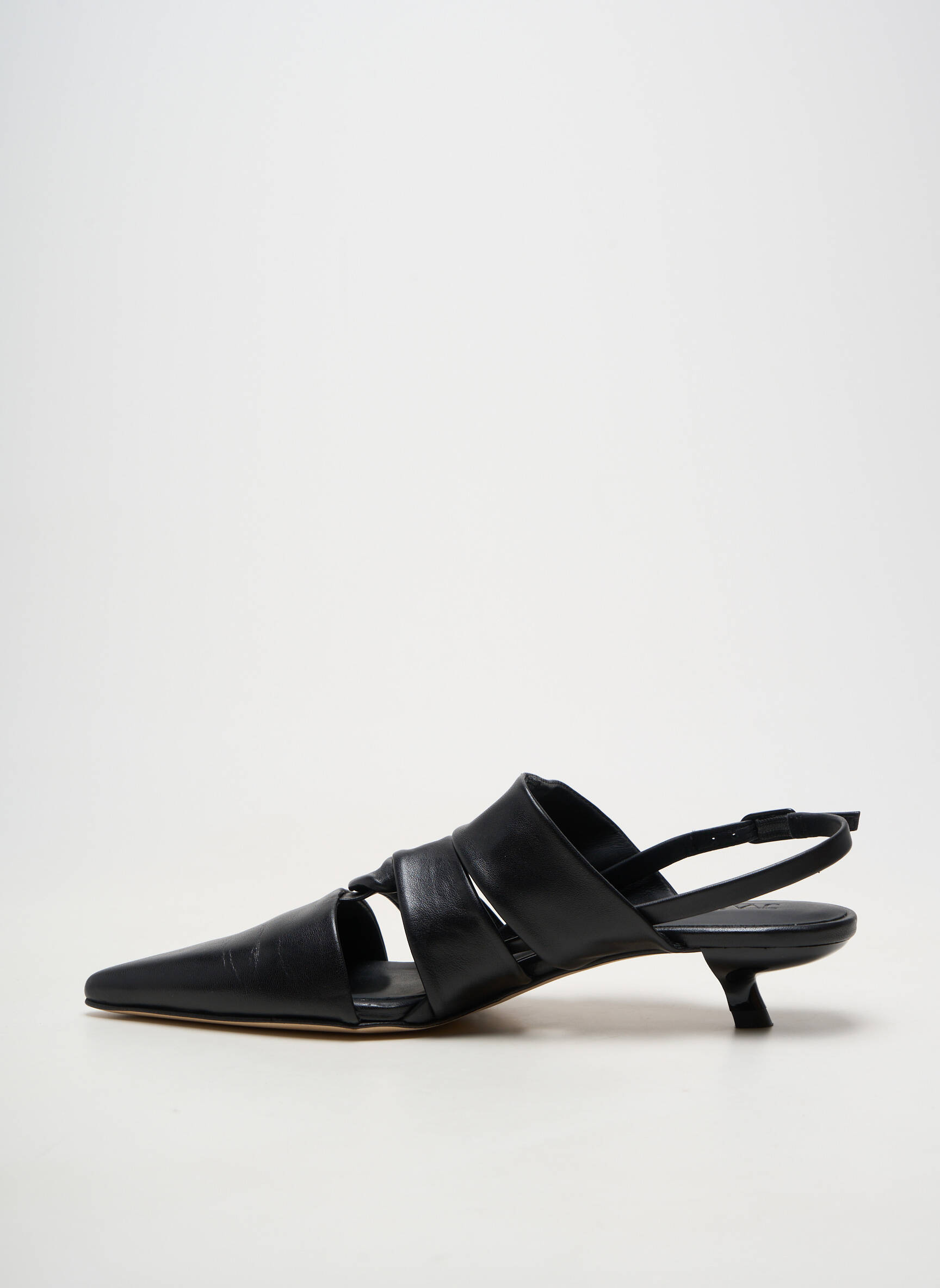 Sandales/nu pieds talon aiguille talon plat jusqu'à 3cm noir JVAM femme