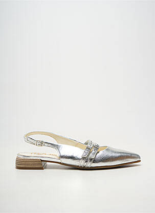 Ballerines matière lisse talon plat jusqu'à 3cm argent MJUS femme