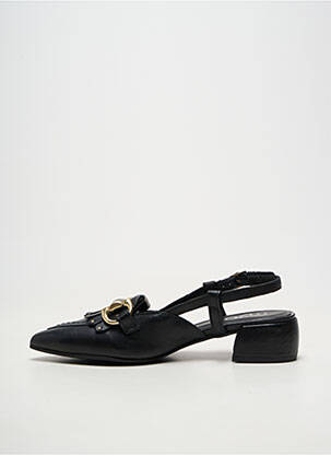 Sandales/nu pieds matière lisse talon de 4 à 6cm noir MJUS femme