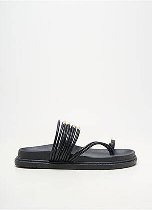 Mules/sabots bout ouvert talon plat jusqu'à 3cm noir LOLA CASADEMUNT femme