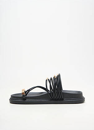 Mules/sabots bout ouvert talon plat jusqu'à 3cm noir LOLA CASADEMUNT femme