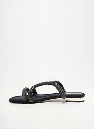 Mules/sabots bout ouvert talon plat jusqu'à 3cm noir LOLA CASADEMUNT femme