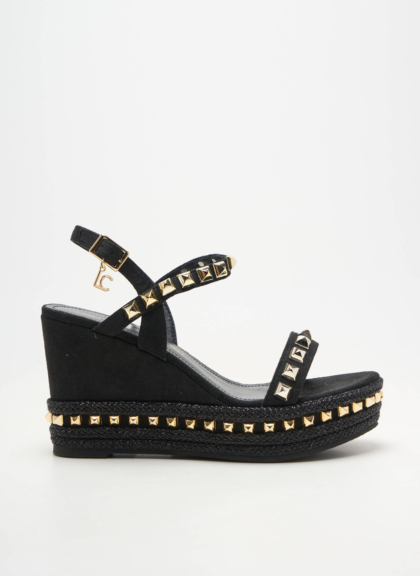 Sandales/nu pieds fermeture boucle(s) talon de 7 à 9cm noir LOLA CASADEMUNT femme