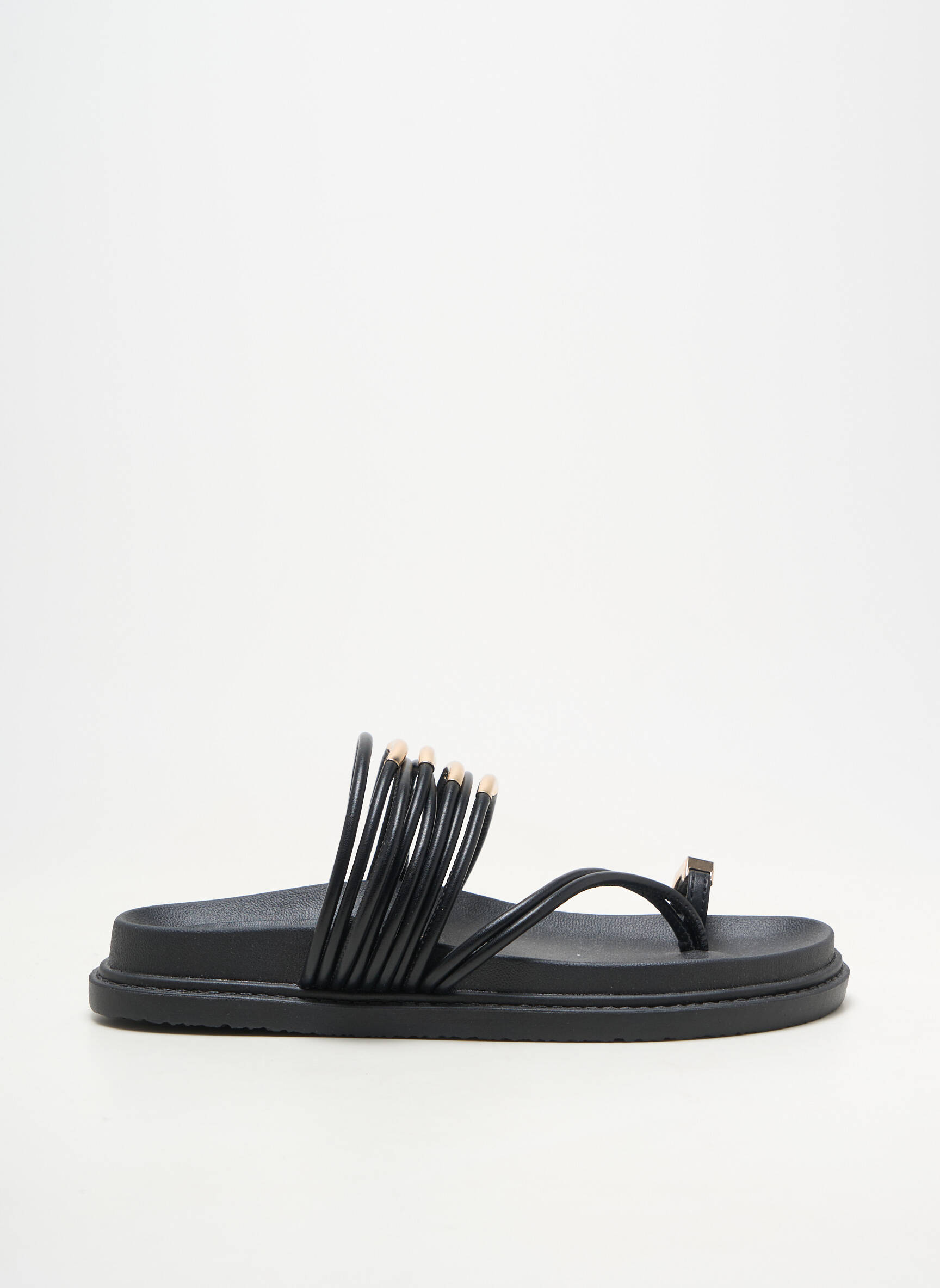 Mules/sabots bout ouvert talon plat jusqu'à 3cm noir LOLA CASADEMUNT femme
