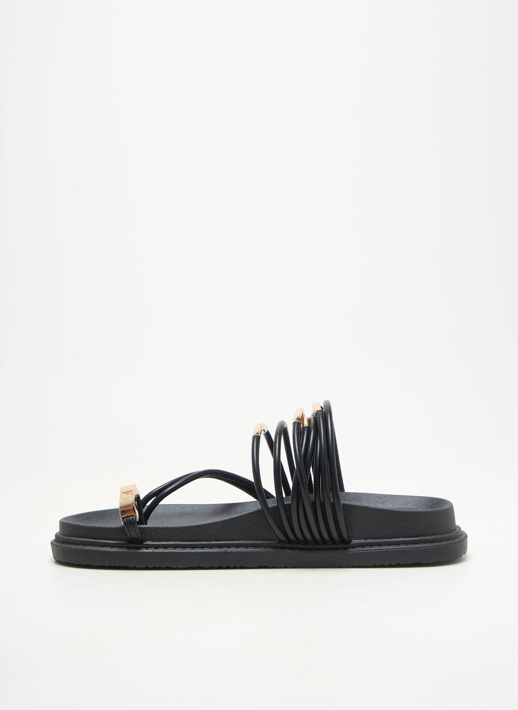 Mules/sabots bout ouvert talon plat jusqu'à 3cm noir LOLA CASADEMUNT femme