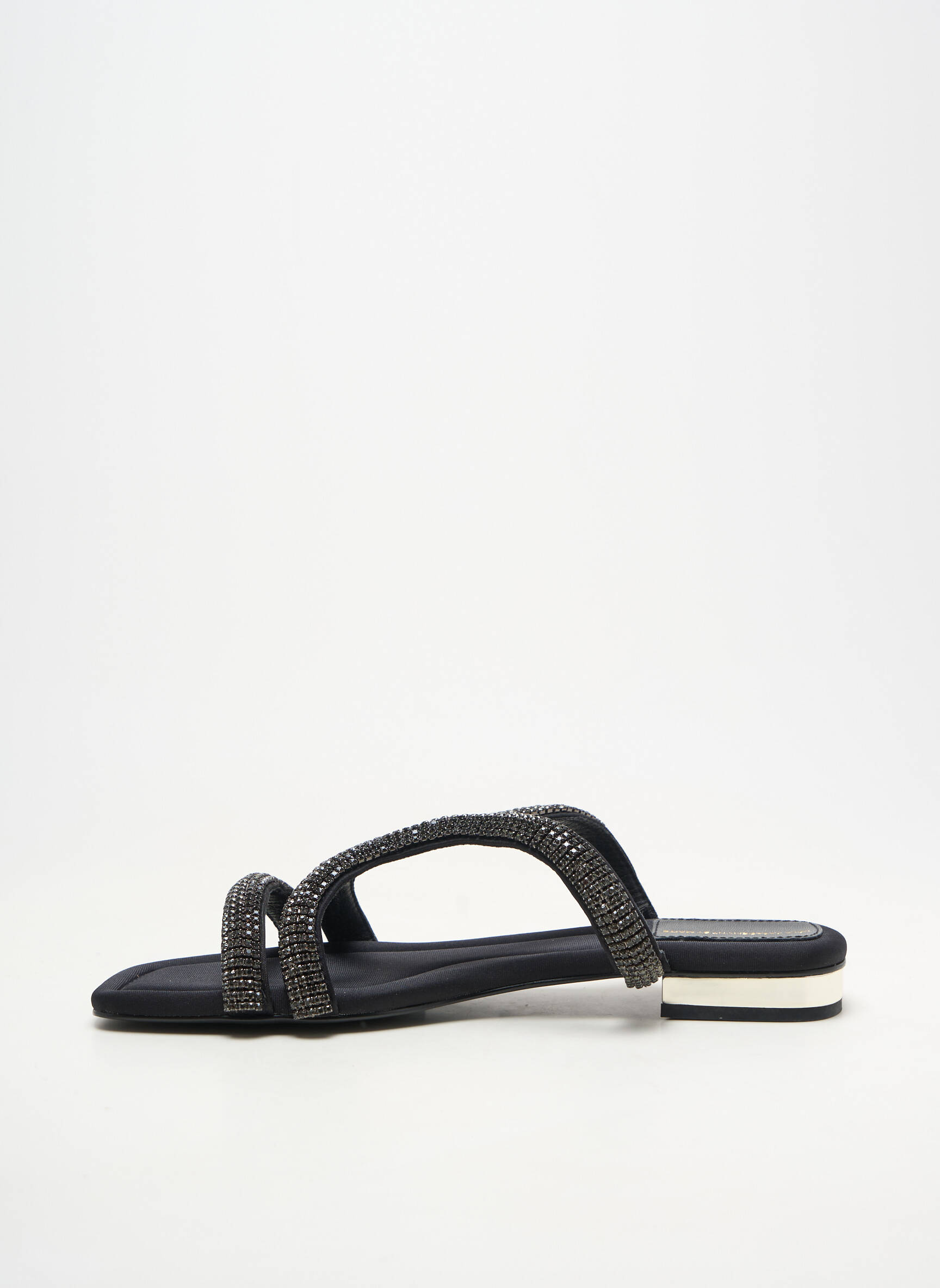 Mules/sabots bout ouvert talon plat jusqu'à 3cm noir LOLA CASADEMUNT femme