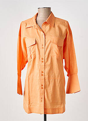 Tunique manches longues col chemisier orange MPC (MA PETITE CAPSULE) femme