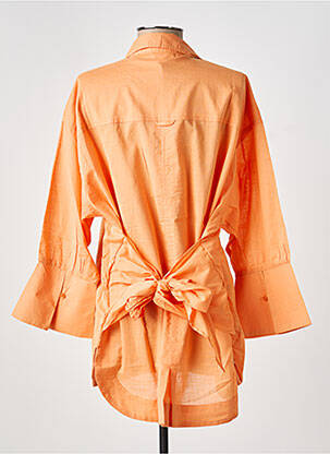 Tunique manches longues col chemisier orange MPC (MA PETITE CAPSULE) femme