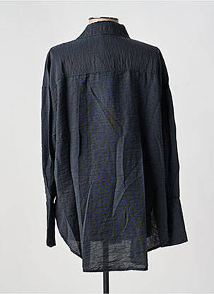 Chemisier tissage crêpe manches longues gris PENN & INK N.Y femme
